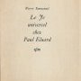 Le Je universel chez Paul Éluard de Pierre Emmanuel