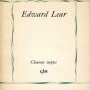 Chansons ineptes de Edward Lear