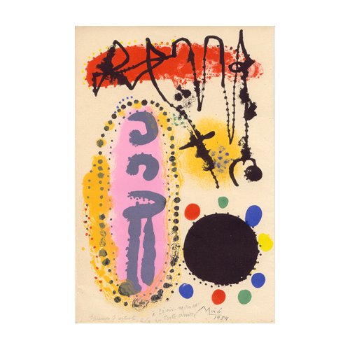 Joan Miró pour <i>À la santé du serpent</i> de René Char.